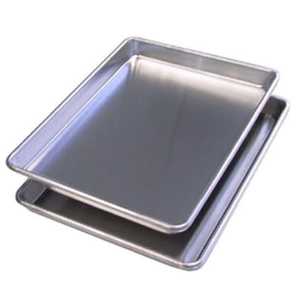 Broilking / Cadco BroilKing D5220 Set of 2 Commercial Quarter Size Sheet Pans - D5220