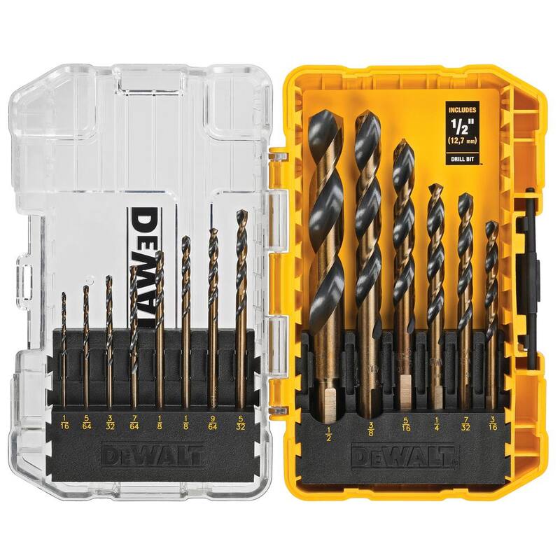 Accesorio magnético en ángulo recto MAXFIT de DEWALT con juego de brocas negras y doradas (14 piezas) - DWARA60WDWA1184