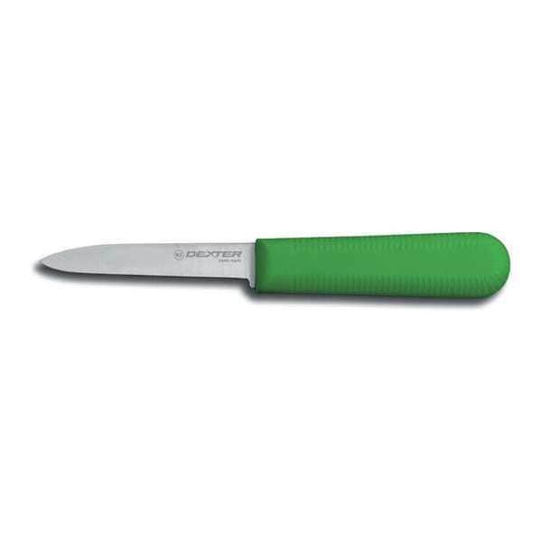 Dexter Russell Paring Knife, 3-1/4" L, SS Blade, Green - 15303G