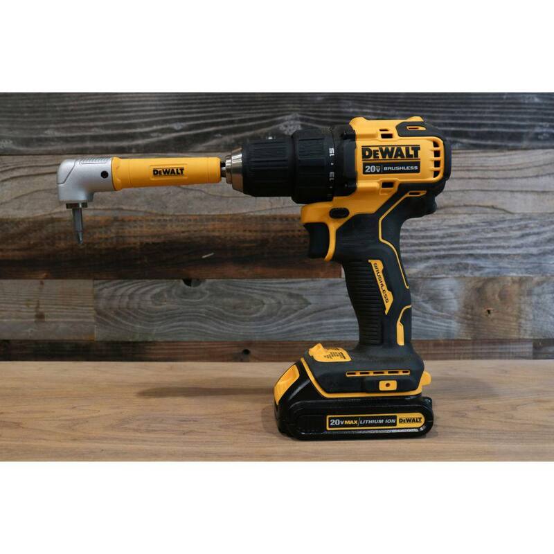 Accesorio magnético con ángulo recto MAXFIT DEWALT y juego de destornillador de tuerca magnético giratorio (4 piezas) - DWARA60WPVTDRV