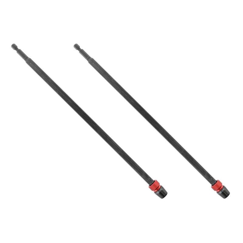 DIABLO 1/4 pulg. x 12 pulg. Extensión de liberación rápida universal (paquete de 2) - DXT1020P2GS