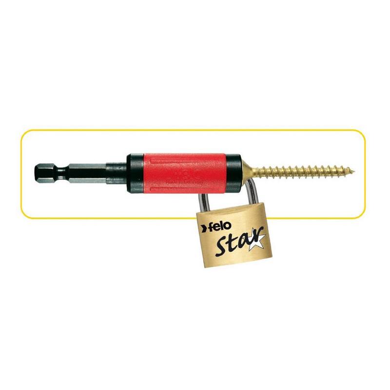 Felo 2.75 pulg. (70 mm) Estrella Automática Porta-puntas y tornillos magnéticos - 038 165 90