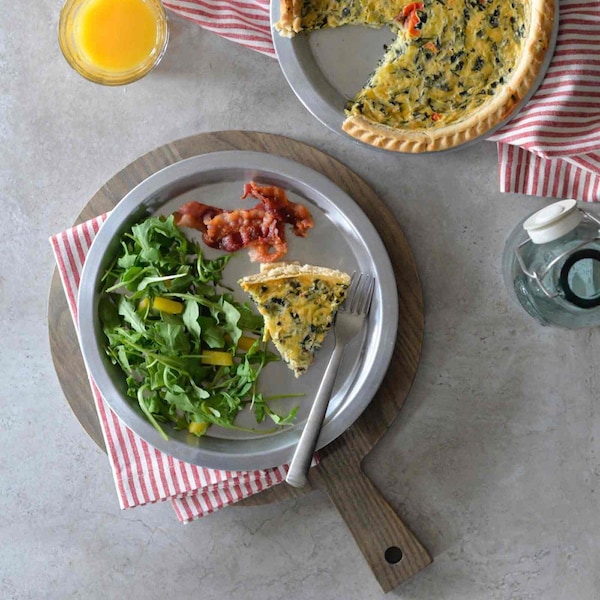 Tablecraft Round Pie Pan Server, Alum, 10.125x0.75 - 10546