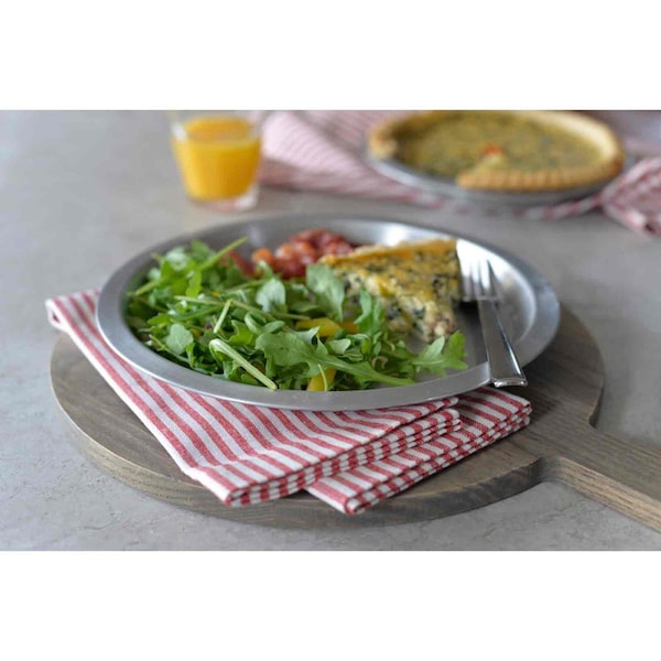 Tablecraft Round Pie Pan Server, Alum, 10.125x0.75 - 10546