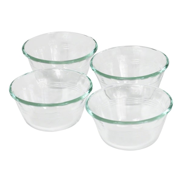 Pyrex Pyrex 4 in. W X 4 in. L Custard Cups Clear 4 pk - 6001142
