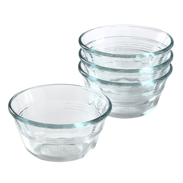 Pyrex Pyrex 4 in. W X 4 in. L Custard Cups Clear 4 pk - 6001142
