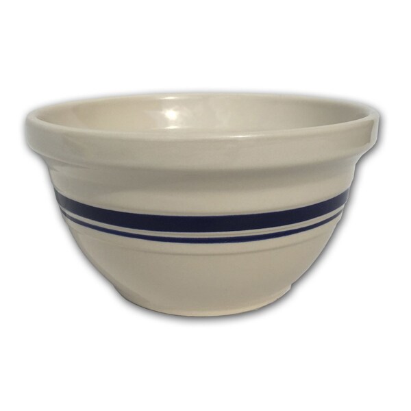 Ohio Stoneware Ohio Stoneware Dominion Ceramic Mixing Bowl 8 in. Blue / White - 12072