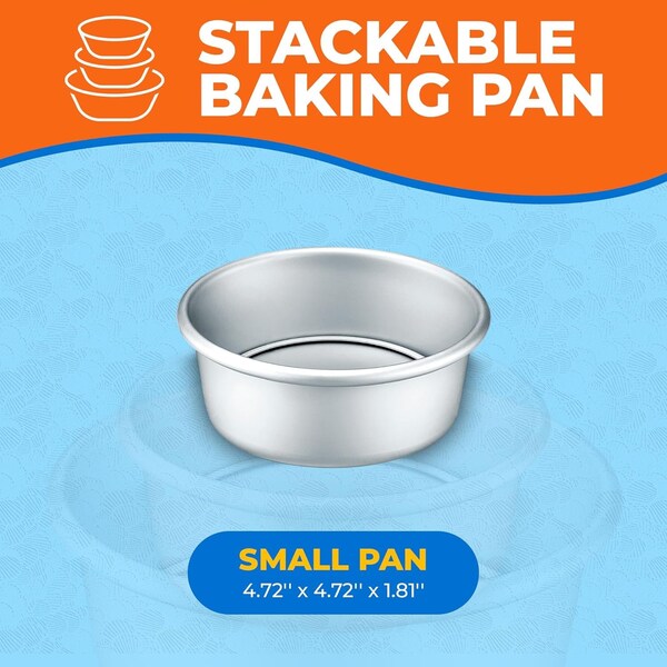 Emporio Kitchen Baking Pan Set, Small, Medium, and Large Aluminum Cookie Sheet Pan, 9x13, 10.5x15, 13x18 - EMPBTS12