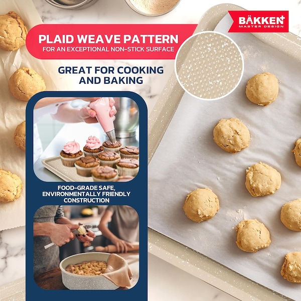 Bakken- Swiss Kitchen Cookware Set, Nonstick Coating, Pots and Pans Set with Handle Grips and Tempered Glass Lids - BKCWWHT2323