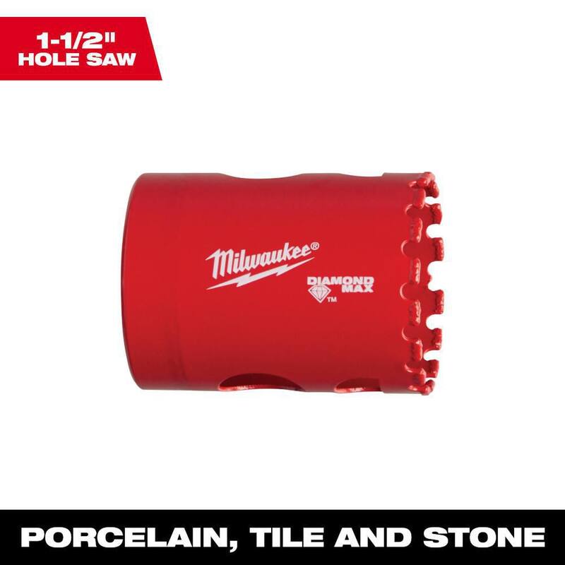 Milwaukee 1-1/2 pulgadas Diamond Max Hole Saw - 49-56-5630