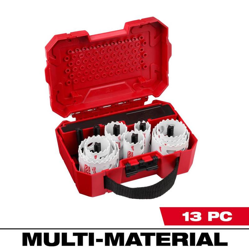 Set de sierras perforadoras bimetálicas de propósito general Hole Dozer de Milwaukee (13 piezas) - 49-22-4042