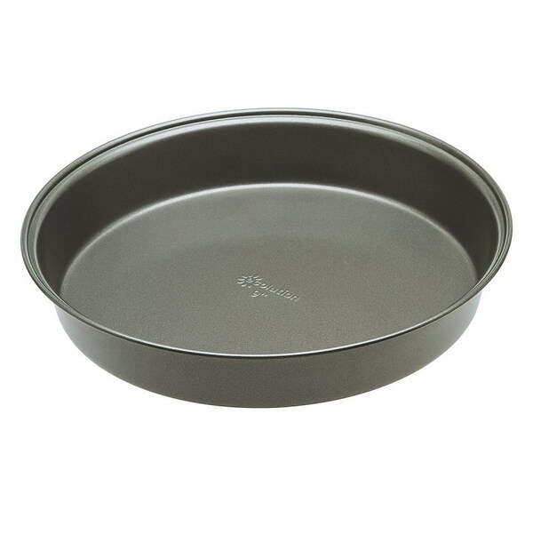 Ecolution BakeIns Cake Pan, Round, 9 in Dia, Carbon Steel, Non-Stick: Yes, Dishwasher Safe: Yes - EIGY-3423