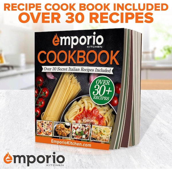 Emporio Kitchen Baking Pan Two-Layered Nonstick Gray Marble Coating Al. Fluted Cake Pans Oven Safe Up To 450 DegF - EMPKBTP127