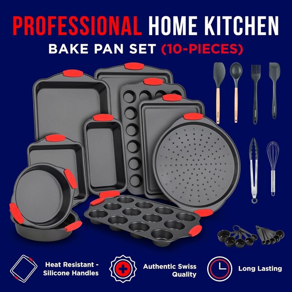 Bakkenamster BAKKEN Kitchen Baking Pan Set, 18PK - BKB8SPS18