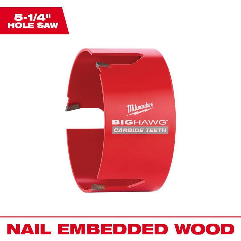 Milwaukee 5-1/4 pulgadas Big Hawg Serrucho de Agujero de Carburo - 49-56-9270