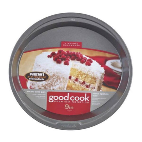 Good Cook Good Cook 9 in. W X 9 in. L Cake Pan Gray 1 pk - 4016