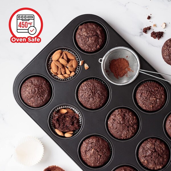 Bakken-Swiss 6-Piece Baking Set, Non-Stick Black Coating, Carbon Steel, PFOA, PFOS, PTFE Free by Bakken - BK6PCSET