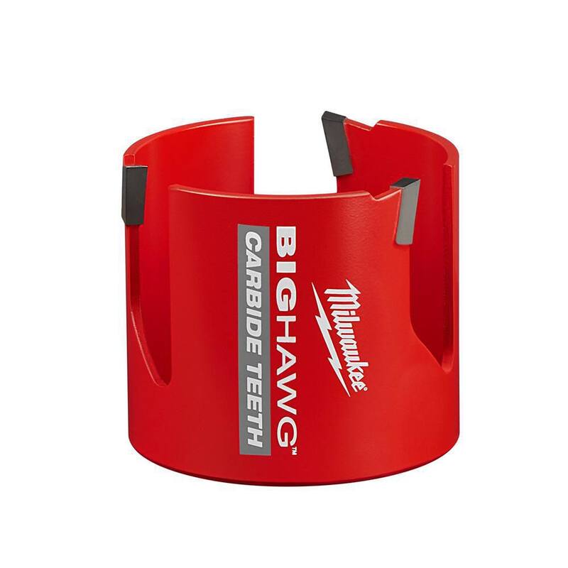 Si bien no puedo traducir la marca del producto, el título sería: Sierra perforadora de carburo Big Hawg de 3 pulgadas de Milwaukee - 49-56-9230.