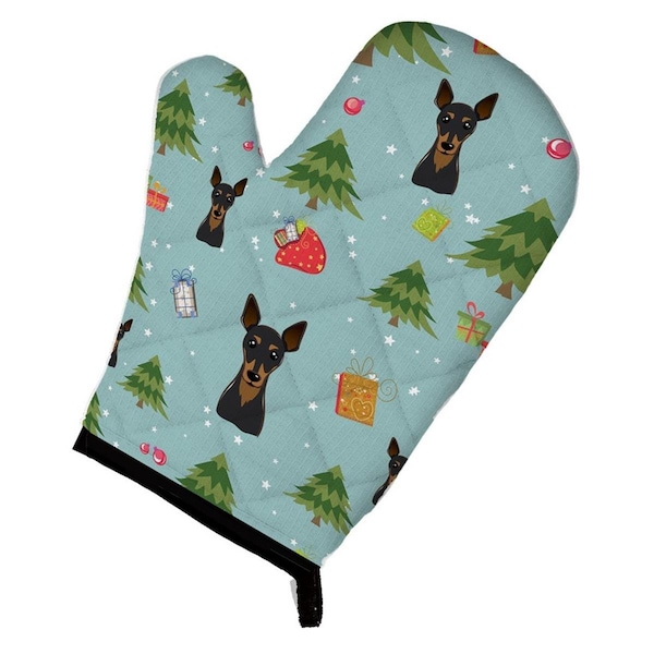 Carolines Treasures Christmas Min Pin Oven Mitt - BB5029OVMT