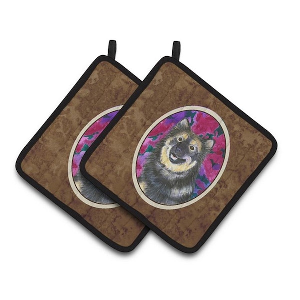 Carolines Treasures Finnish Lapphund Pair of Pot Holders, 7.5 x 3 x 7.5 in. - SS1063PTHD