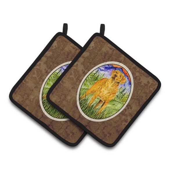Carolines Treasures Chesapeake Bay Retriever Pair of Pot Holders, 7.5 x 3 x 7.5 in. - SS8449PTHD