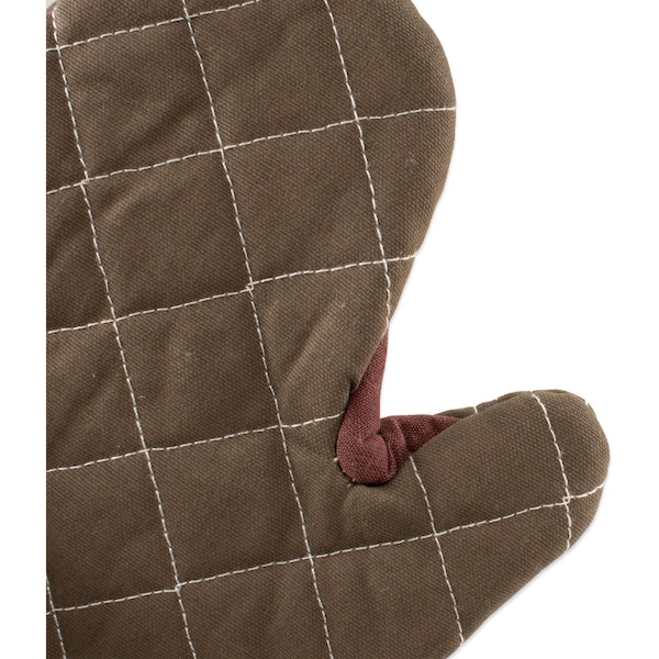 San Jamar Bestguard Oven Mitt, 17 in., WebGuard Plus Fabric, Tan, Pair - 800FG17