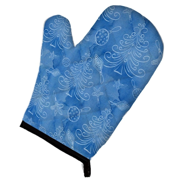 Carolines Treasures Watercolor Christmas Trees and Ornaments Oven Mitt - BB7577OVMT