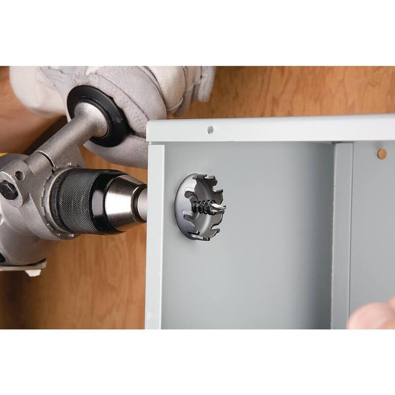 Juego de cortador de agujero con punta de carburo de 7/8 a 2-1/2 pulgadas para electricista maestro TKO de IDEAL (8 piezas) - 36-314