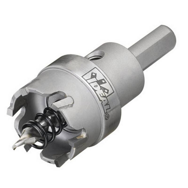 Juego de cortador de agujero con punta de carburo de 7/8 a 2-1/2 pulgadas para electricista maestro TKO de IDEAL (8 piezas) - 36-314