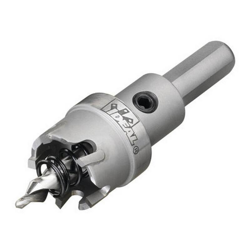 Juego de cortador de agujero con punta de carburo de 7/8 a 2-1/2 pulgadas para electricista maestro TKO de IDEAL (8 piezas) - 36-314