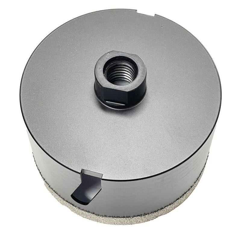 Broca de núcleo/disco perforador de diamante soldado de 4 pulgadas para granito, cuarcita, mármol, concreto, porcelana, cerámica y otras piedras - BDBP0400