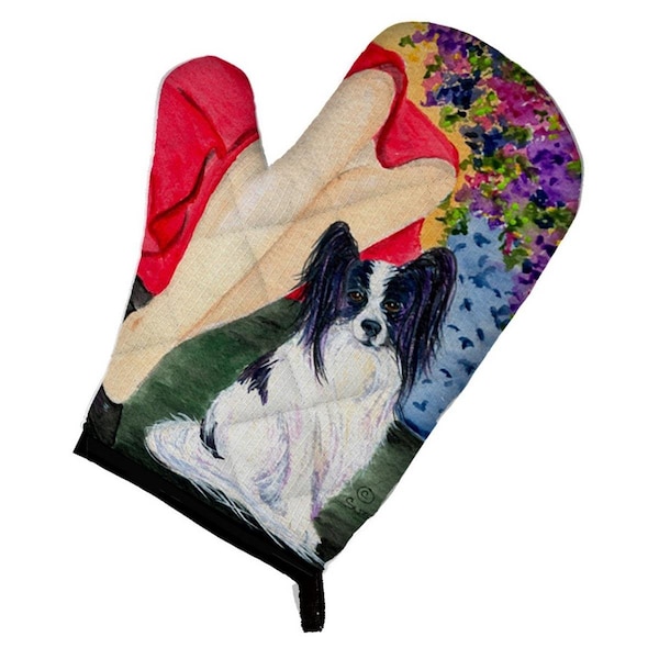 Carolines Treasures Lady with Her Papillon Oven Mitt - SS8523OVMT