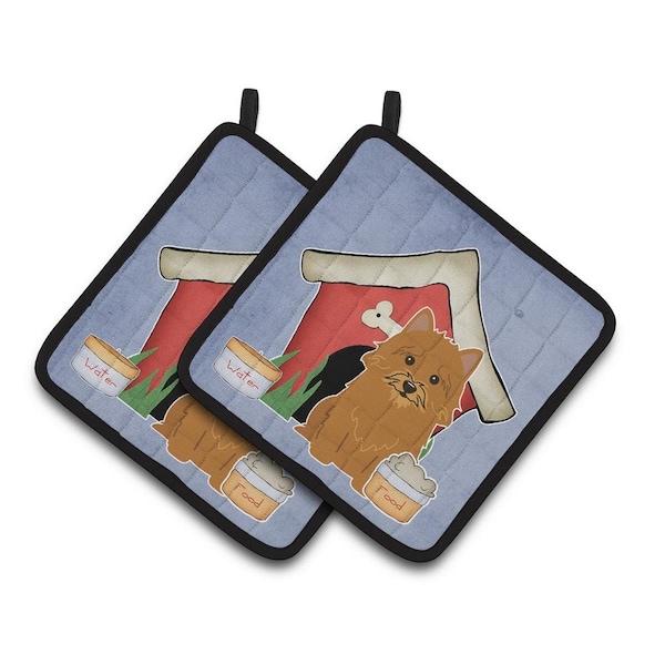 Carolines Treasures Dog House Collection Norwich Terrier Pair of Pot Holders - BB2774PTHD