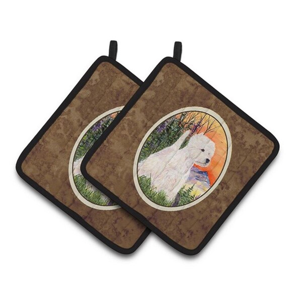 Carolines Treasures Westie Pair of Pot Holders, 7.5 x 3 x 7.5 in. - SS1013PTHD