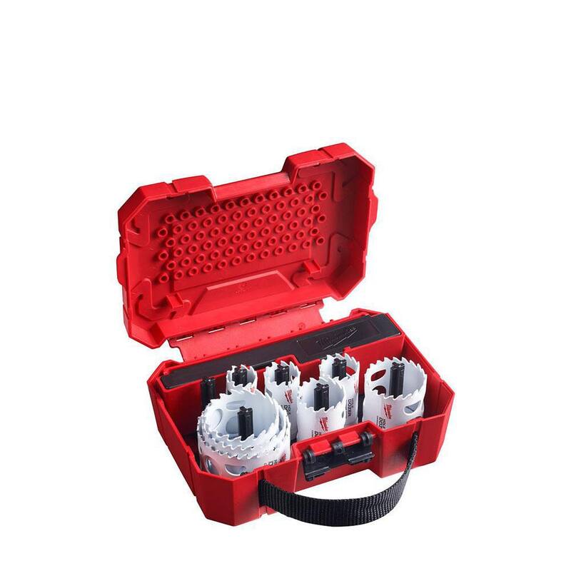 Juego de brocas para sierra de corona de carburo Milwaukee Hole Dozer (12 piezas) - 49-22-3090.