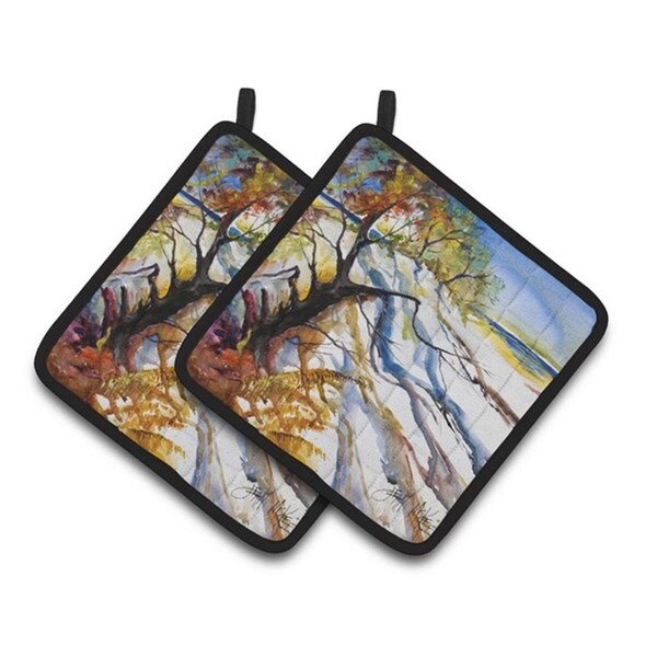 Carolines Treasures Sand Dune Pair of Pot Holders, 7.5 x 3 x 7.5 in. - JMK1272PTHD