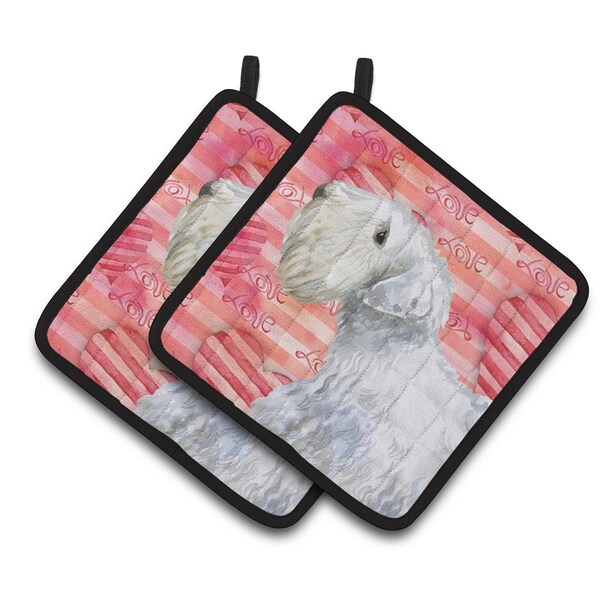 Carolines Treasures Sealyham Terrier Love Pair of Pot Holders - BB9771PTHD