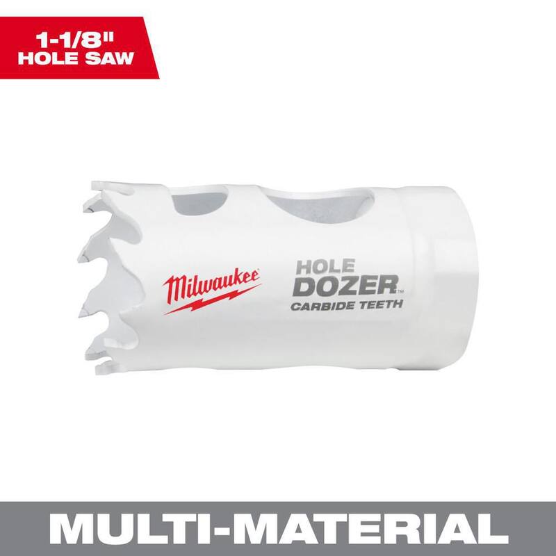 Milwaukee 1-1/8 pulgadas Hole Dozer Serrucho de Orificio de Carburo - 49-56-0708
