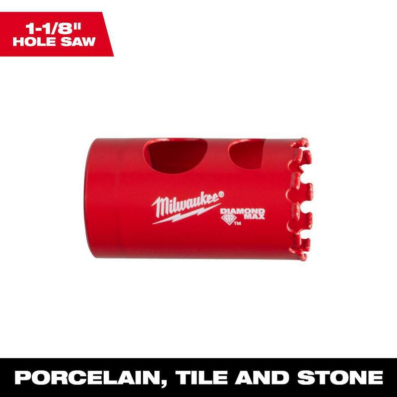 Sierra de corte de diamante Milwaukee de 1-1/8 pulgadas - 49-56-5615