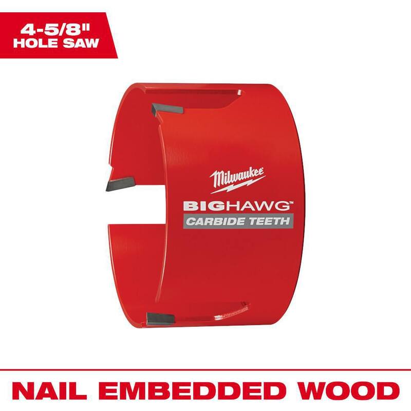 Broca perforadora de agujero de carburo Big Hawg de 4-5/8 pulgadas de Milwaukee - 49-56-9265