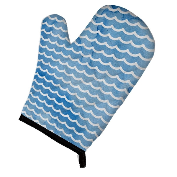 Carolines Treasures Beach Watercolor Waves Oven Mitt - BB7531OVMT