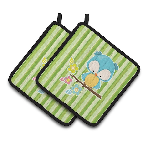 Carolines Treasures Bird on Branch Pair of Pot Holders - BB7092PTHD