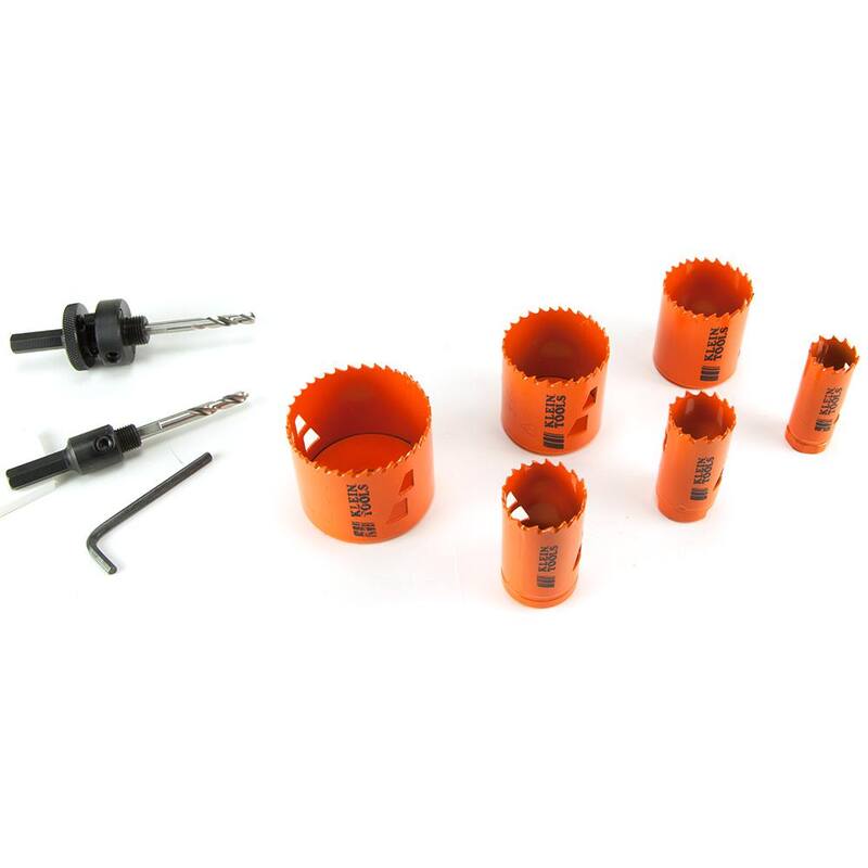 Juego de sierra de corona bimetálica Klein Tools, 8 piezas - 31902