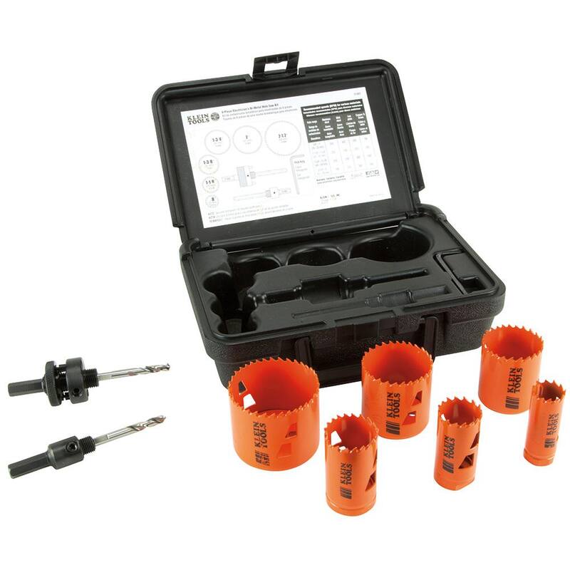 Juego de sierra de corona bimetálica Klein Tools, 8 piezas - 31902