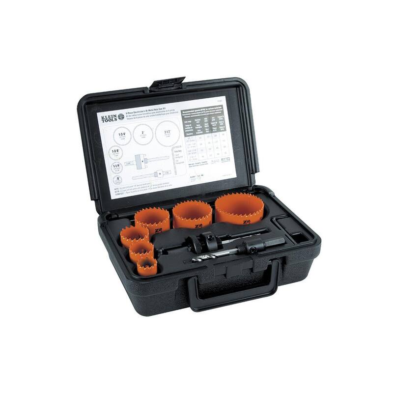 Juego de sierra de corona bimetálica Klein Tools, 8 piezas - 31902