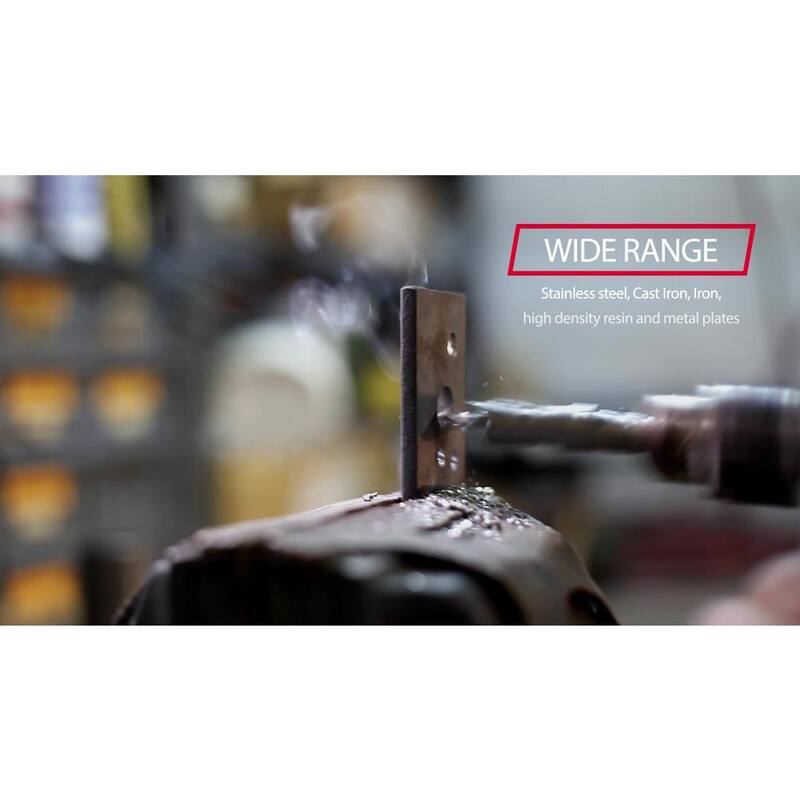 Set de cortadores de agujero con punta de carburo de Drill America con una profundidad de corte de 1 pulgada (8 piezas) - CTH5000