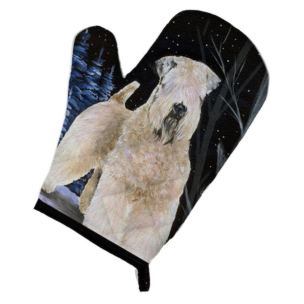 Carolines Treasures Starry Night Wheaten Terrier Soft Coated Oven Mitt - SS8364OVMT