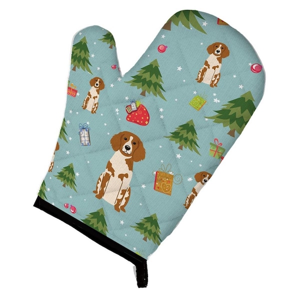 Carolines Treasures Christmas Brittany Spaniel Oven Mitt - BB4732OVMT