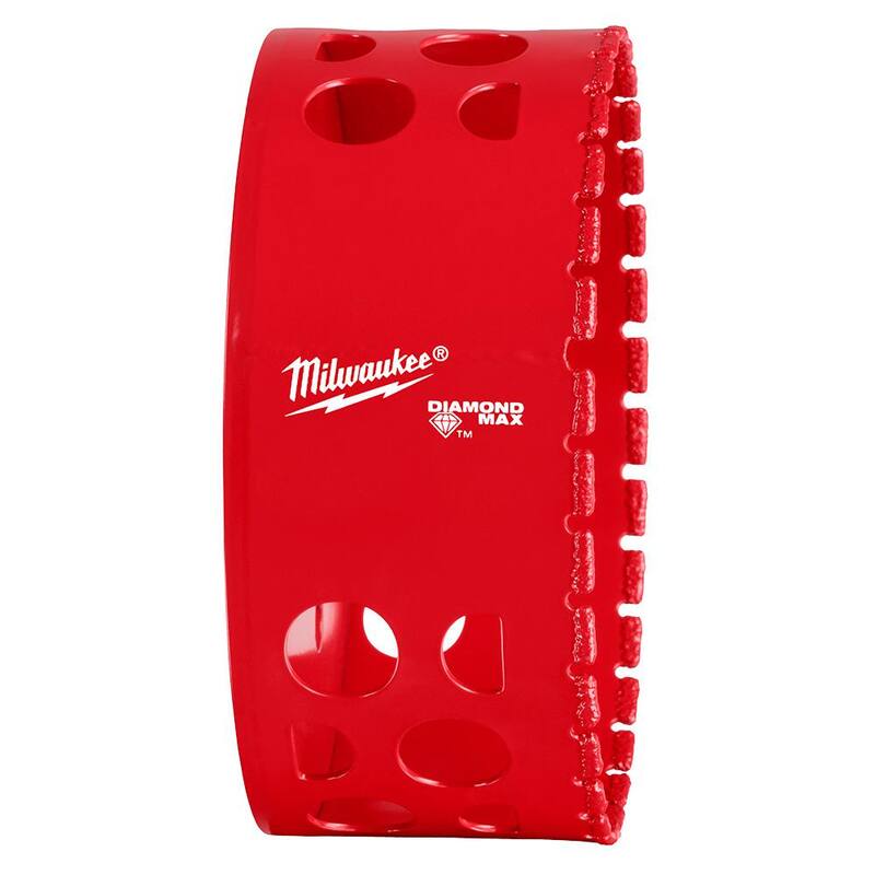 Si la marca del producto no es traducida, el título en español sería: Sierra de perforación de diamante Max de 4 pulgadas de Milwaukee - 49-56-5684