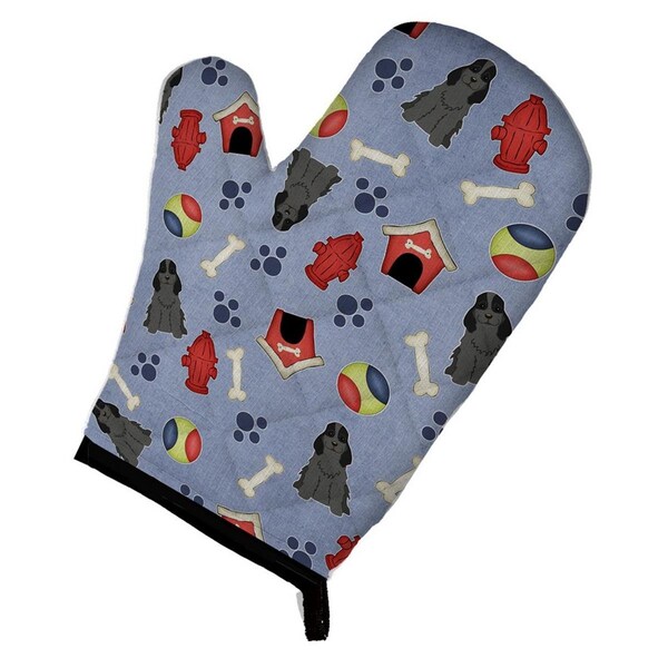 Carolines Treasures Dog House Collection Cocker Spaniel Black Oven Mitt - BB2705OVMT